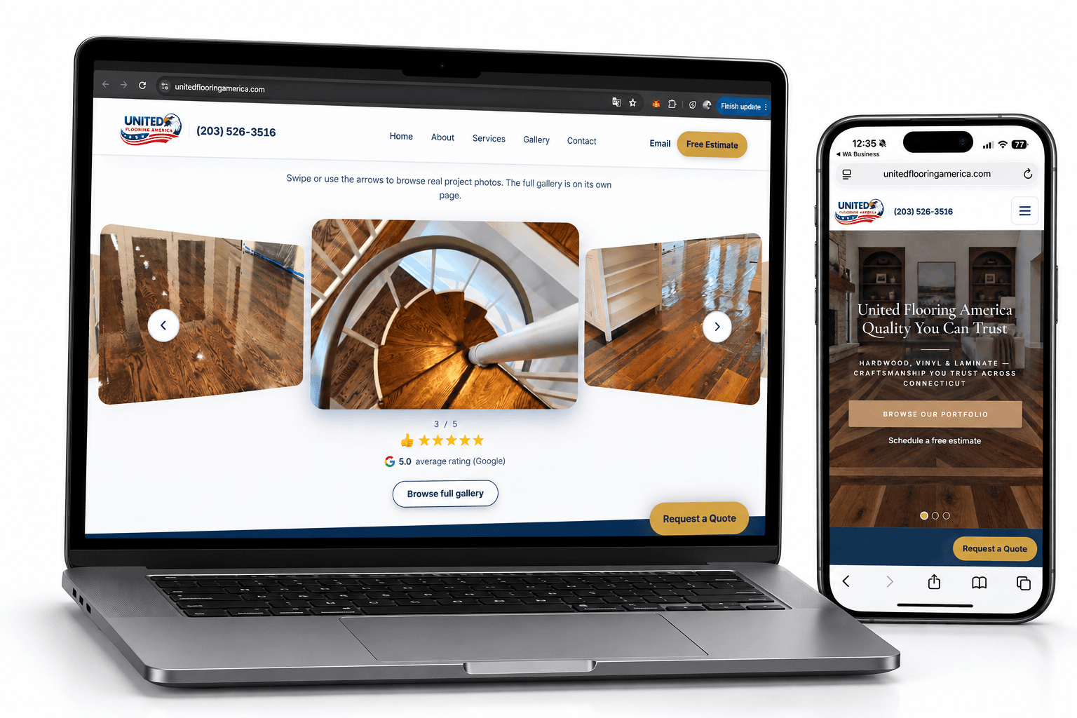 United Flooring America — Site Institucional