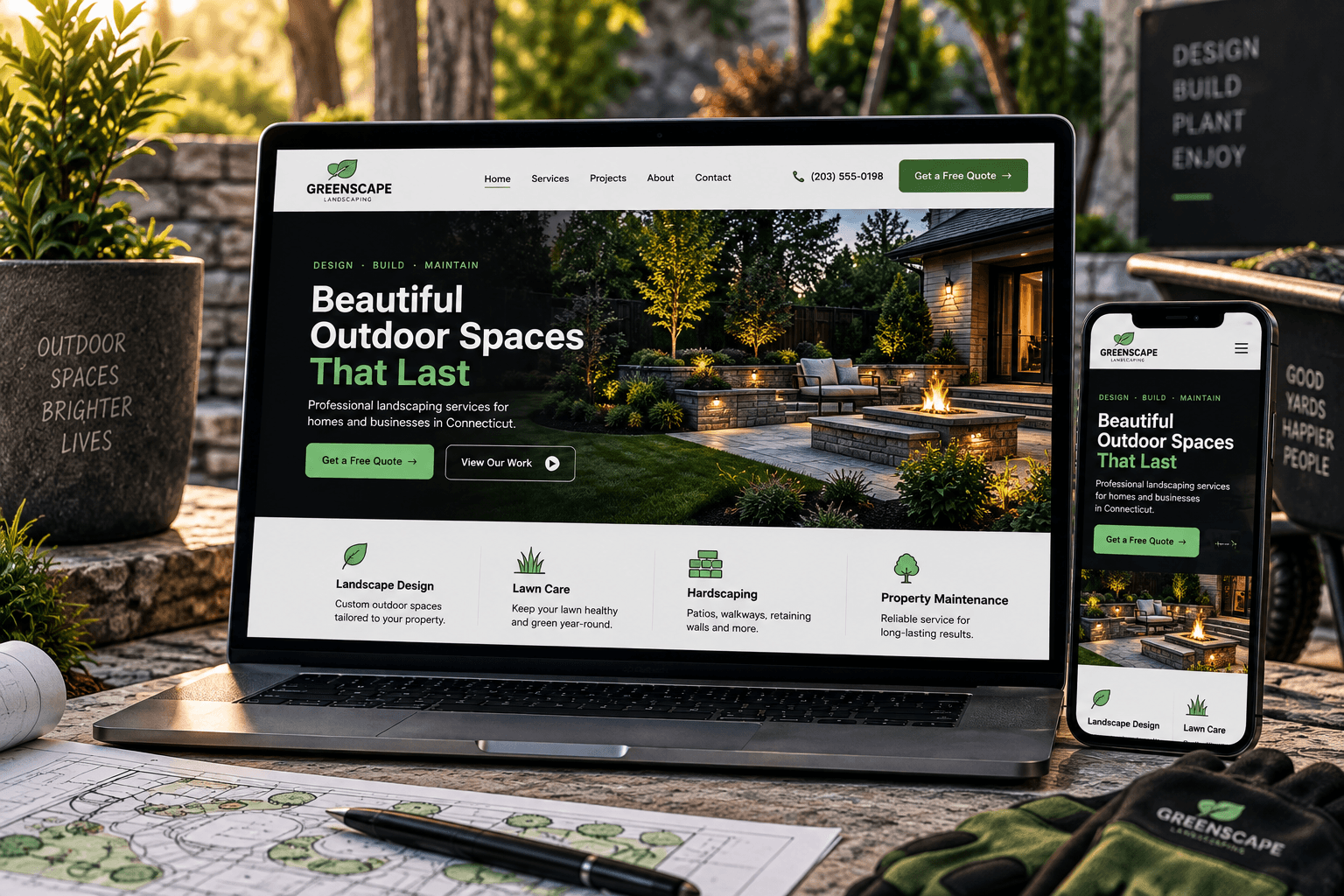 Landscaping — Apresente seus serviços e conquiste novos clientes na sua região.